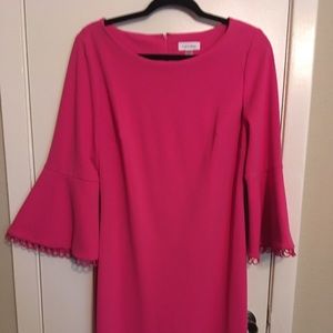 New Calvin Klein Hot Pink Dress